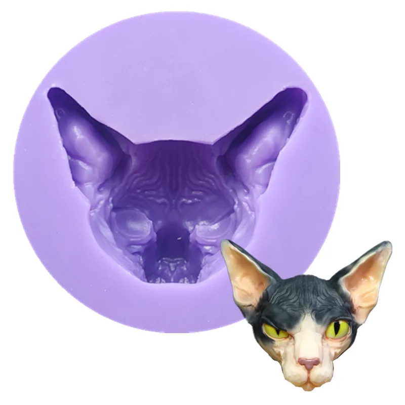 Силиконовая форма для помадки Sphinx Cat шоколадных конфет и кексов инструменты выпечки глина мыла в форме свечи