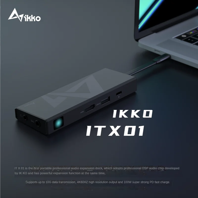 

Док-станция IKKO ITX01, USB C концентратор для Macbook Pro Air Xiaomi