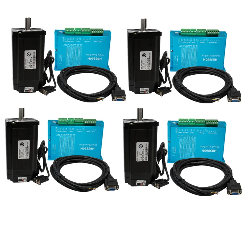 4 шт. драйвер двигателя шагового с замкнутым контуром 5n 8 12 нм Nema34 86 мм постоянный и