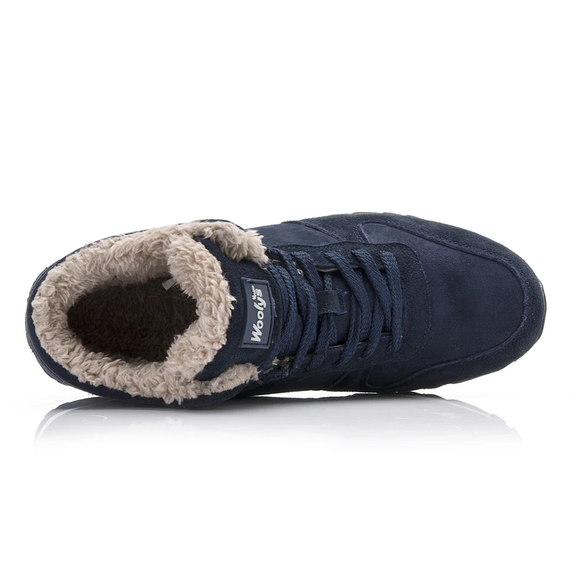 

Men Boots Men Winter Shoes Plus Size 35-48 Warm Ankle Botas Hombre For Leather Winter Boots Shoes Men Plush Winter Sneakers Mens