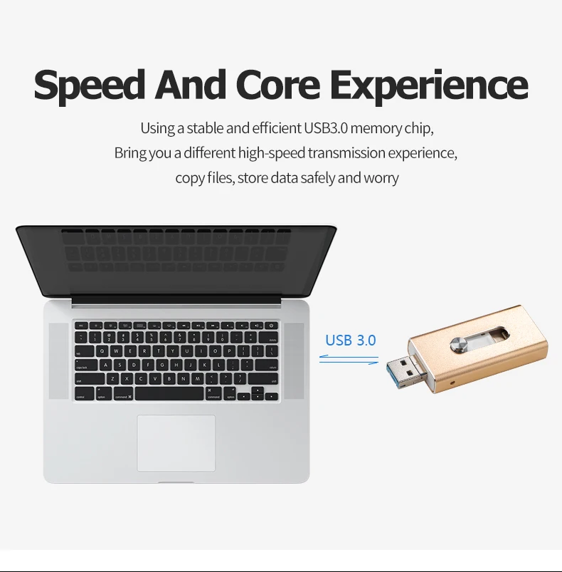 Флеш-накопитель USB OTG 3,0, флешка для iPhone XS MAX/XR/X/8, флеш-накопитель 8 ГБ, 16 ГБ, 32 ГБ, 64 ГБ, 128 ГБ, флеш-накопитель iOS