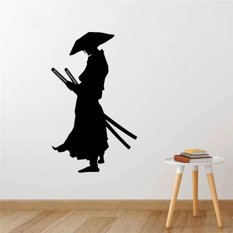 

Japanese Samurai Ninja Wall Sticker Vinyl Home Decoration Kids Boys Room Teens Bedroom Decals Removable DW12859