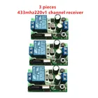 433 МГц Универсальный беспроводной пульт дистанционного управления AC 85  250 В 1CH релейный модуль приемника пульт дистанционного управления дверца гаражной панели Han