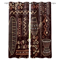 africa tribal geometric art art window curtains living room fabric drapes curtain home decor curtains for bedroom