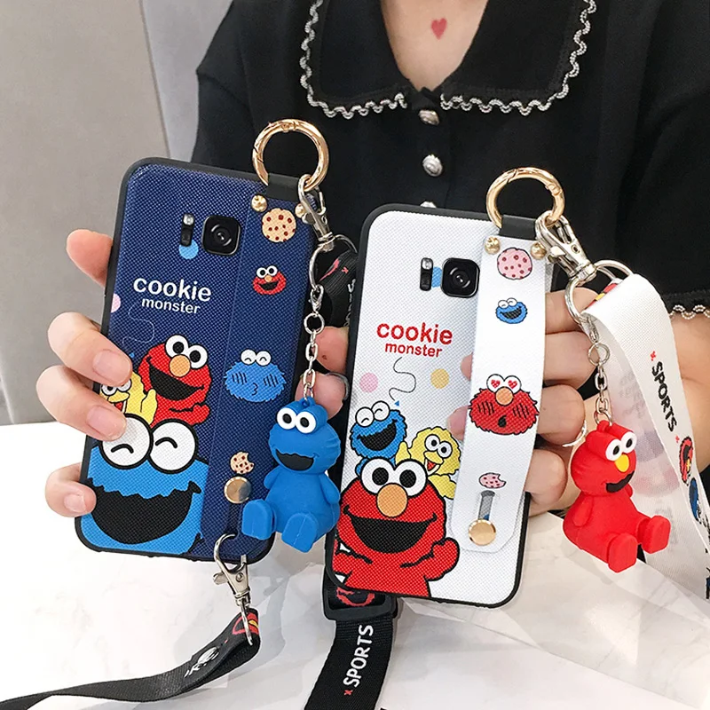SAM S10 Единорог ремешок мягкий ТПУ чехол для телефона для samsung S10 plus/S10lite S9 S9P S8 S8p Note 8/9 держатель Чехол+ игрушка+ ремни