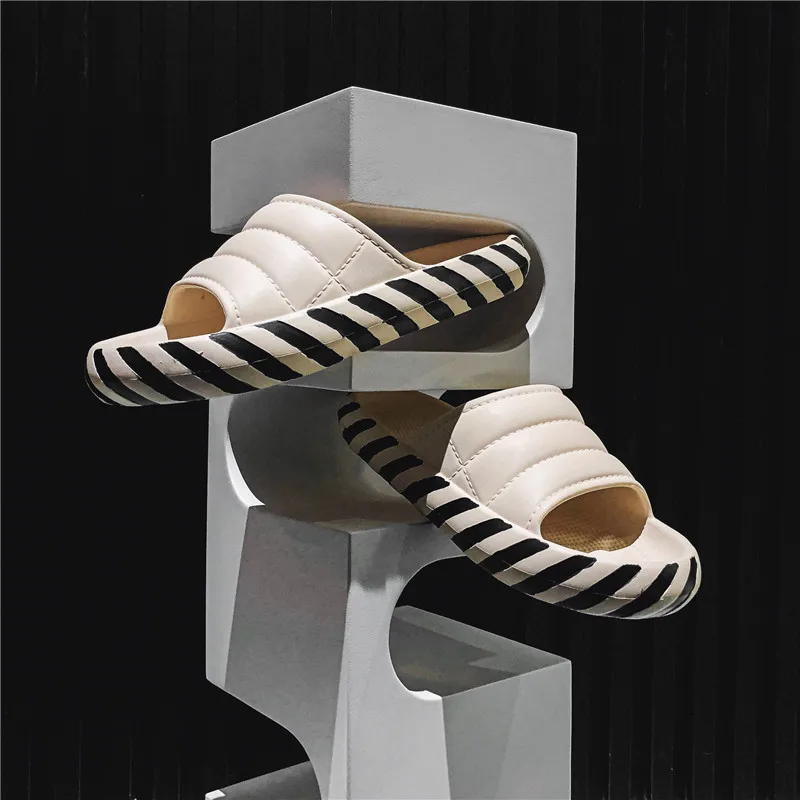 

2021 Summer Men Slippers Indoor Thick Bottom Antiskid Home Couples Casual Sandals Fashion Tide Beach Flip Flops Man Sandals