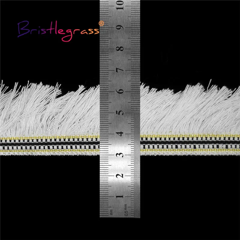 BRISTLEGRASS 1 ярд 2 &quot50 мм Плетеный отделкой из кружева кроше макраме кисточкой лента с