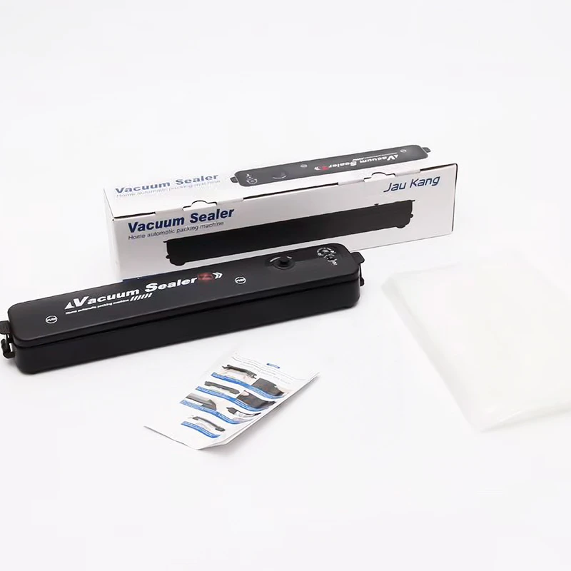 

220V/110V Vacuum Sealer Packaging Machine with Free 10pcs Vacuum Bags Household Black Food EU/UK/US Plug Vacuum Sealer