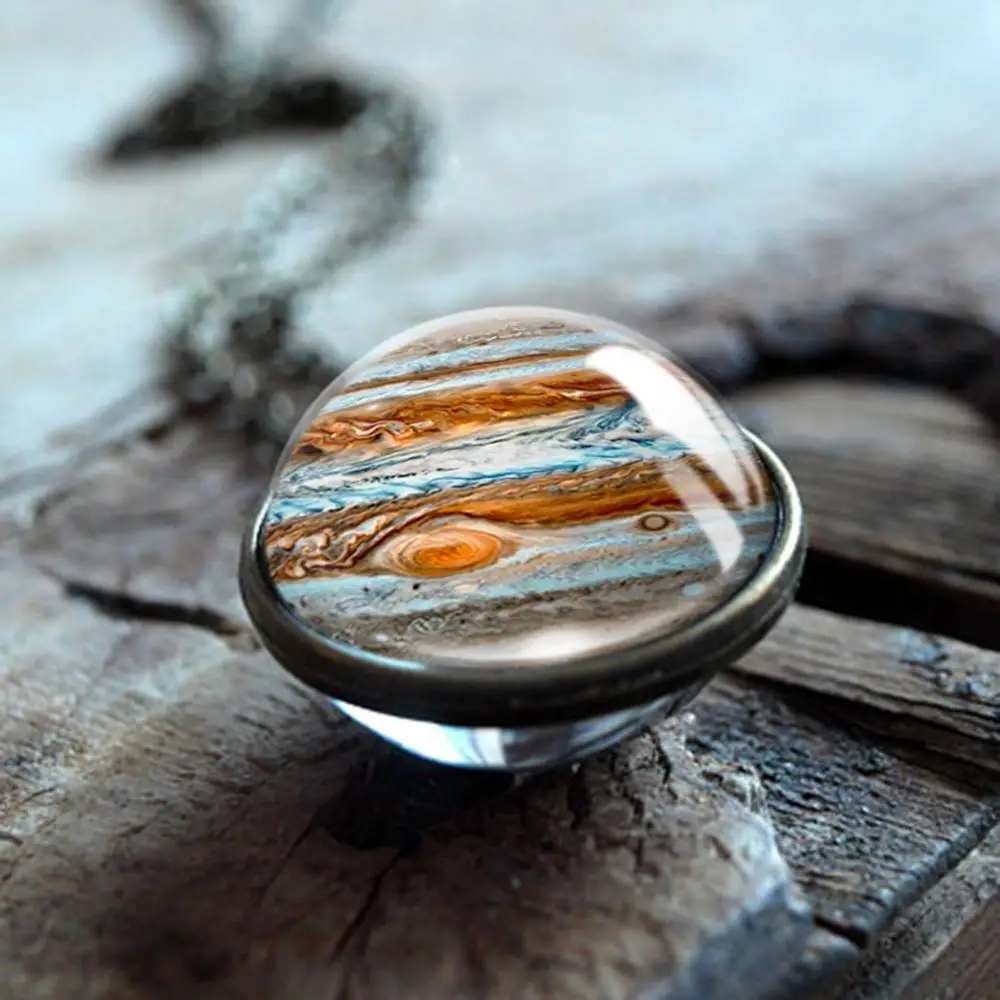 Женская модная двухсторонняя Подвеска со стеклянным шариком время драгоценный