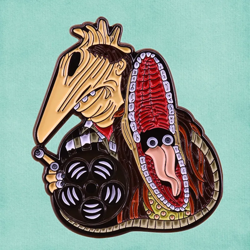 Эмалированный значок Betelgeuse с изображением Тима Бертона Адама Барбары майтланда