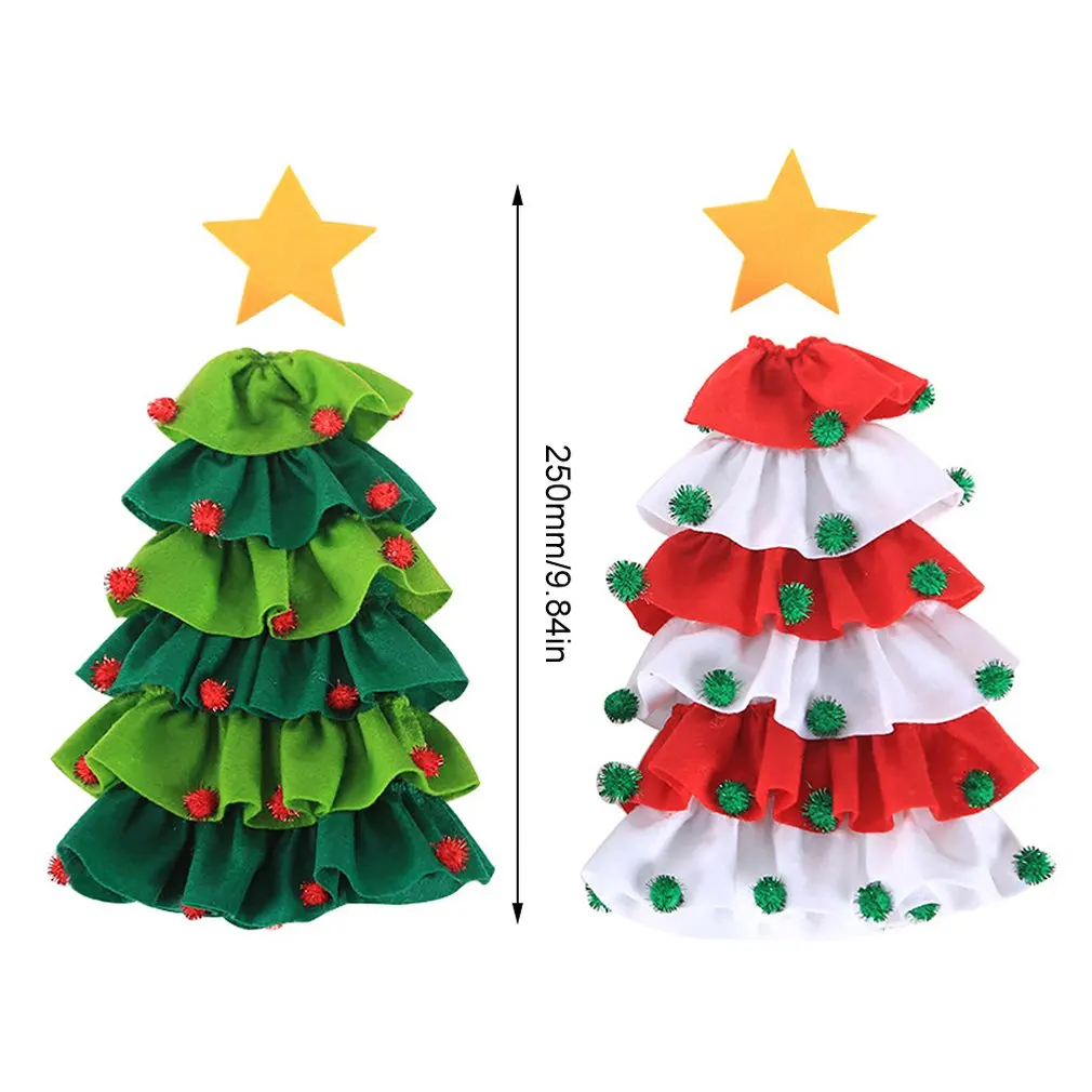 

NEW YEAR 2021 Christmas Decorations Christmas Tree Sticky Hair Ball Five-Star Red Wine Bottle Set Restaurant Hotel Layout Props