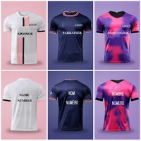 football jerseys for men sportwear customizable prints team name logo sports training short sleeve soccer blouses tracksuit male