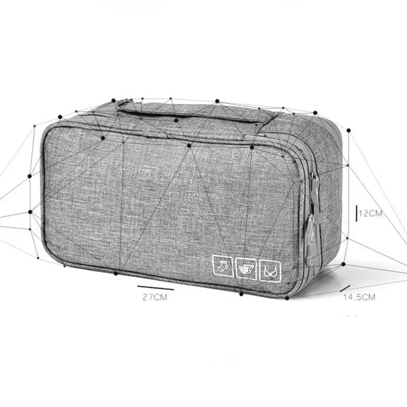 Повседневная портативная женская сумка для хранения на молнии дорожный