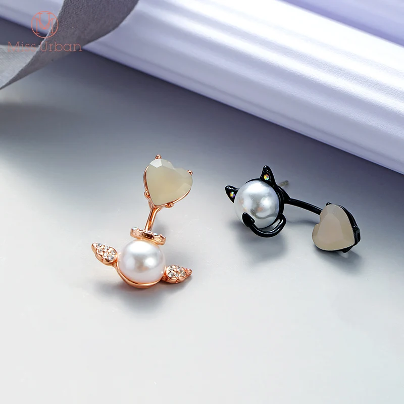 Новое поступление 2021 модные серьги гвоздики с жемчугом дизайнерские в форме