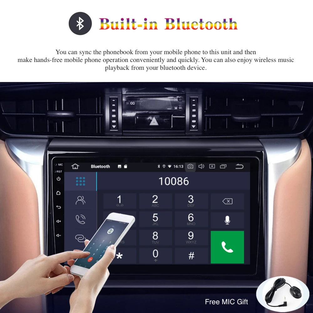 Android 9,0 автомобильный радиоприемник 2 Din gps Navi для Toyota Fortuner PX6 DSP ips HDMI 4 Гб+ 64 Гб RDS Wi-Fi USB BT Carplay DAB
