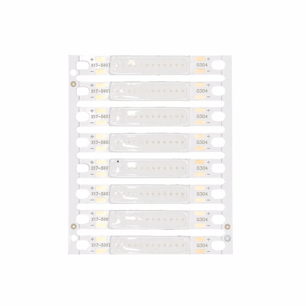 Bestellen 80PCS VIEL Rot Blau Grün 3W 5W Volle Leistung COB LED Licht Chip 300mA LED COB Bar Für Taschenlampe Wand Lampen Lichter Rohr DIY