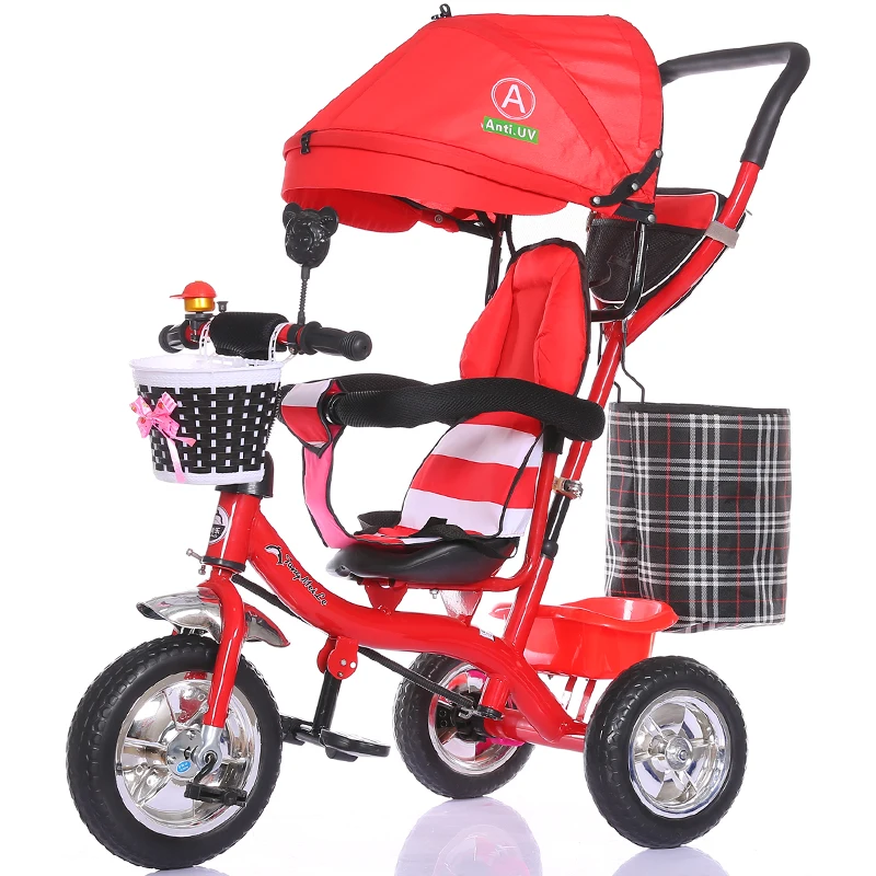 Portable Baby Toddle Child Tricycle Bike Trolley Stroller Removable To Wash Transformer Tricycle Pushchair Pram Bicycle 12M~6Y