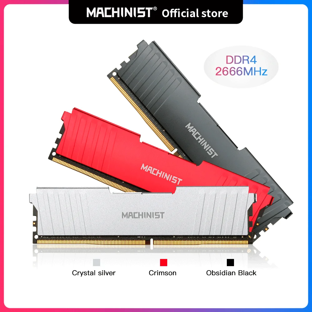 

Machinist DDR3 DDR4 4GB 8GB 16GB memoria ram 1333 1600 2133 2666 Memory with Heat Sink DDR3 ram pc dimm for all motherboards