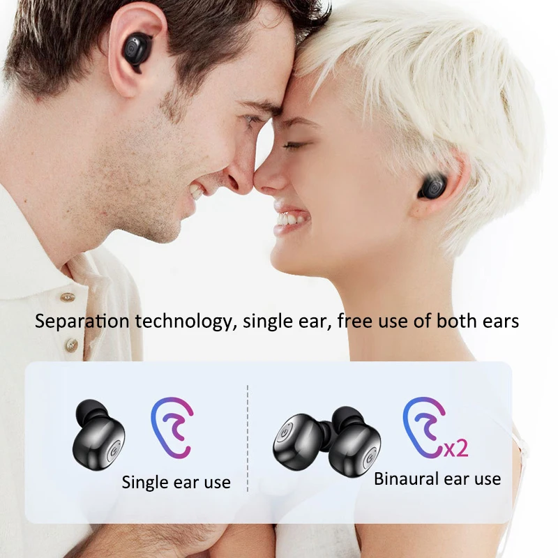 Bluetooth 5,0, наушники 5D, стерео беспроводные наушники, спортивные, водонепроницаемые, свободные руки, наушники, гарнитура с 1200 мАч, внешний аккумулятор