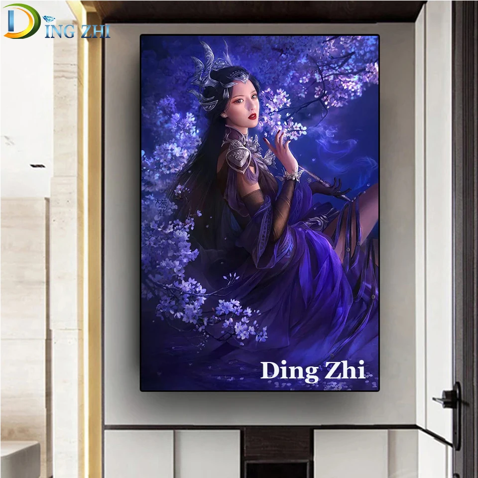 Алмазная 5D картина в китайском стиле сделай сам старинный костюм красивая