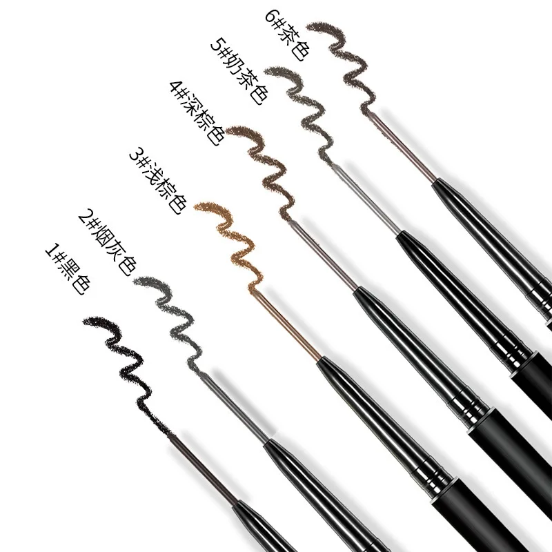 2Pcs Ultra-fine Double Head Eyebrow pencil 5 Colors Tips Liquid pen Waterproof Lasting Natural Eye brow Tattoo Makeup | Красота и