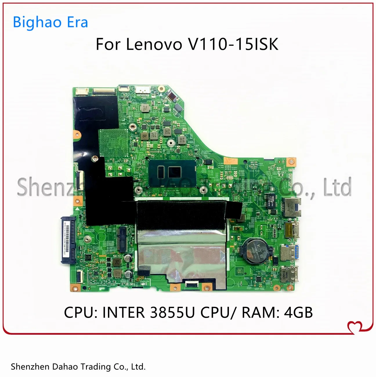 

Мех: 5B20L78308 для Lenovo V110-15IKB V110-15ISK материнская плата для ноутбука 15277-1 SR2EV 3855U CPU 4GB-RAM