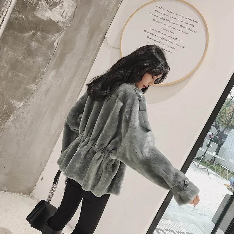 Женское пальто из натурального меха 100% шерсть женская одежда 2020 парка зимнее