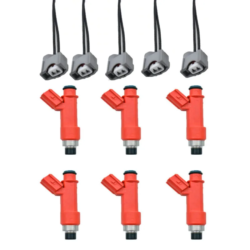 

6pcs/lot fuel injector 1001-87F90 With plugs E85 High performance 850cc for New toyota Celica yaris1jzget 2JZGTE engine motor