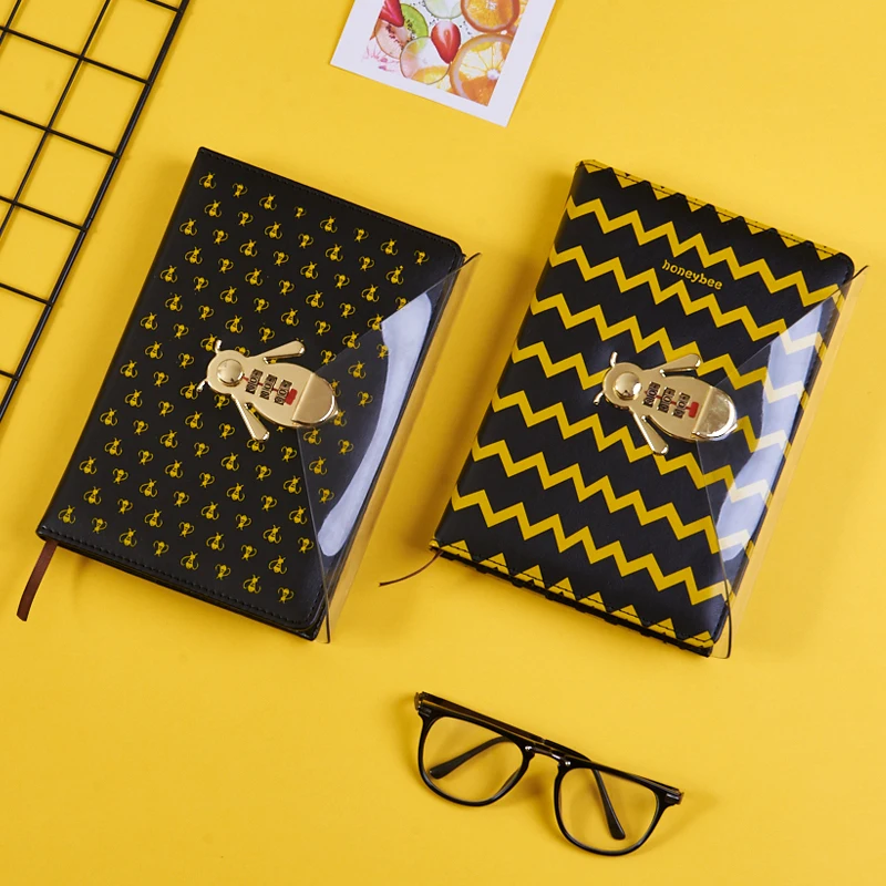 Блокнот А5 honeybee с паролем и замком креативные школьные офисные принадлежности