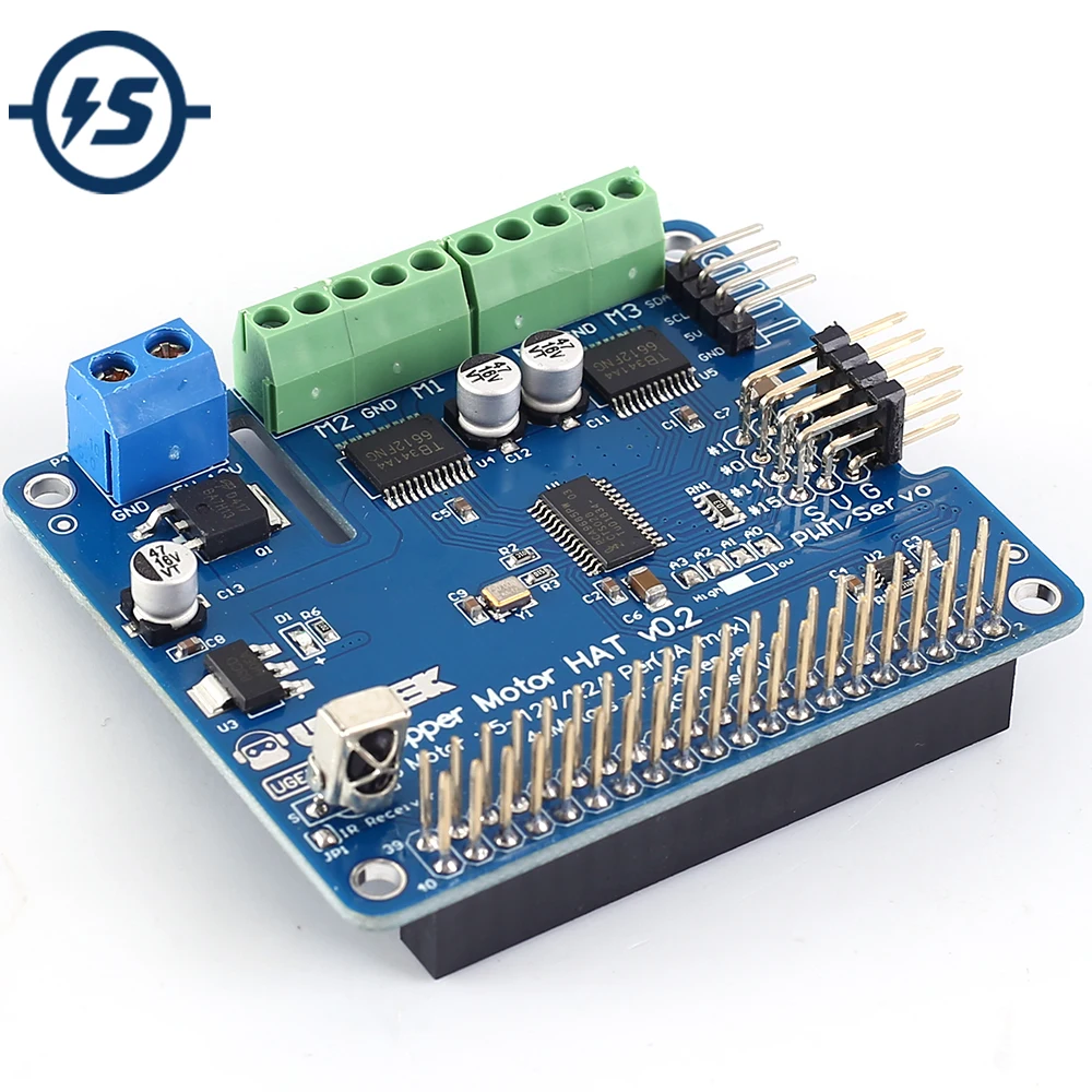 Защитный модуль драйвера серводвигателя для Raspberry Pi 3B +/3B шаговый