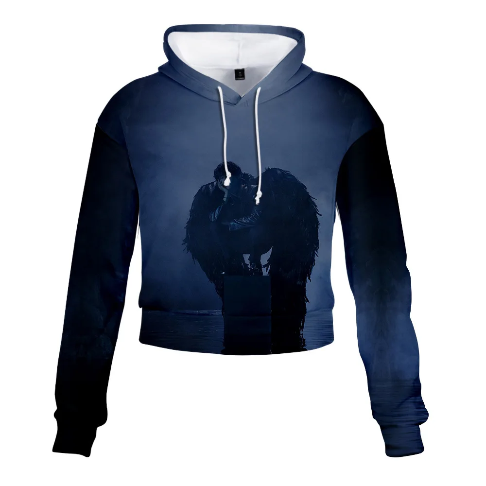 New Korean Fashion Kpop Hoodie Sweatshirts MAP OF THE SOUL K-pop Clothes Women Long Sleeve Cropped Hoody Hip Hop Streetwear Tops | Женская