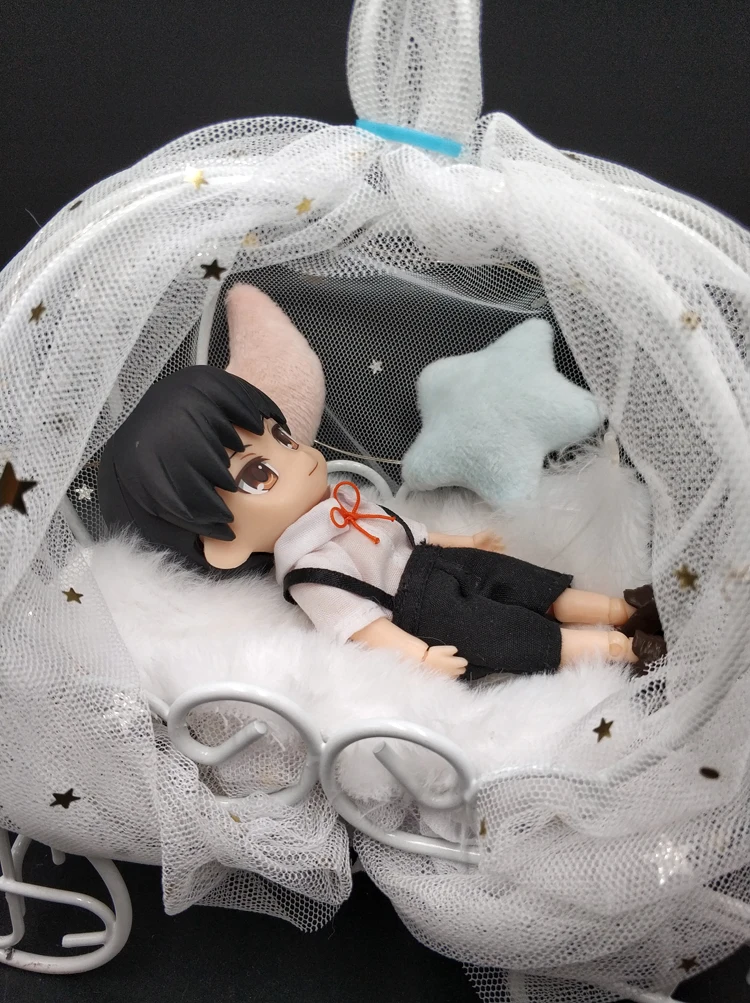 

1/12 points soldiers scene accessories bed doll house carriage pumpkin bed mini furniture model