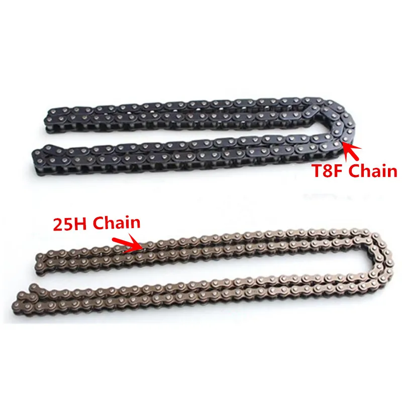 

1PCS Small Mini Dirt BIKE Quad ATV 47cc 49cc Minimoto Pocket Bikes 25H Chain T8F Chain 104 114 124 136 144 158 links