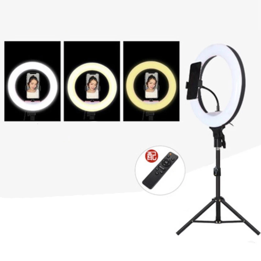 Фотостудия 32 см селфи кольцо свет 1 шт. пульт дистанционного управления синий зуб
