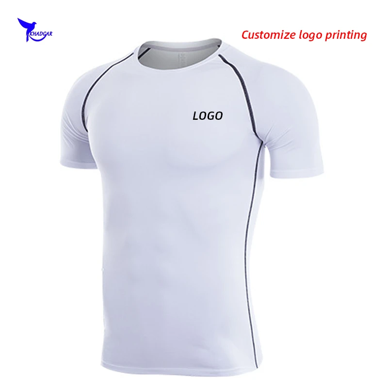 Однотонные мужские колготки с логотипом на заказ компрессионные футболки для