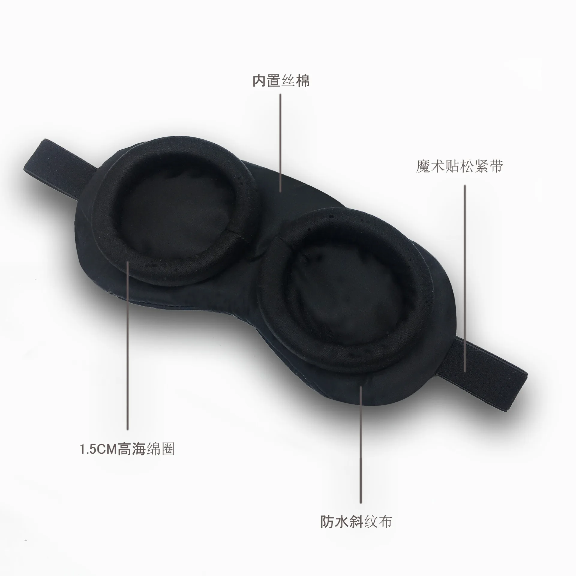 Маска для глаз модульная 3D сна дышащая с эффектом памяти|Сон и храп| |