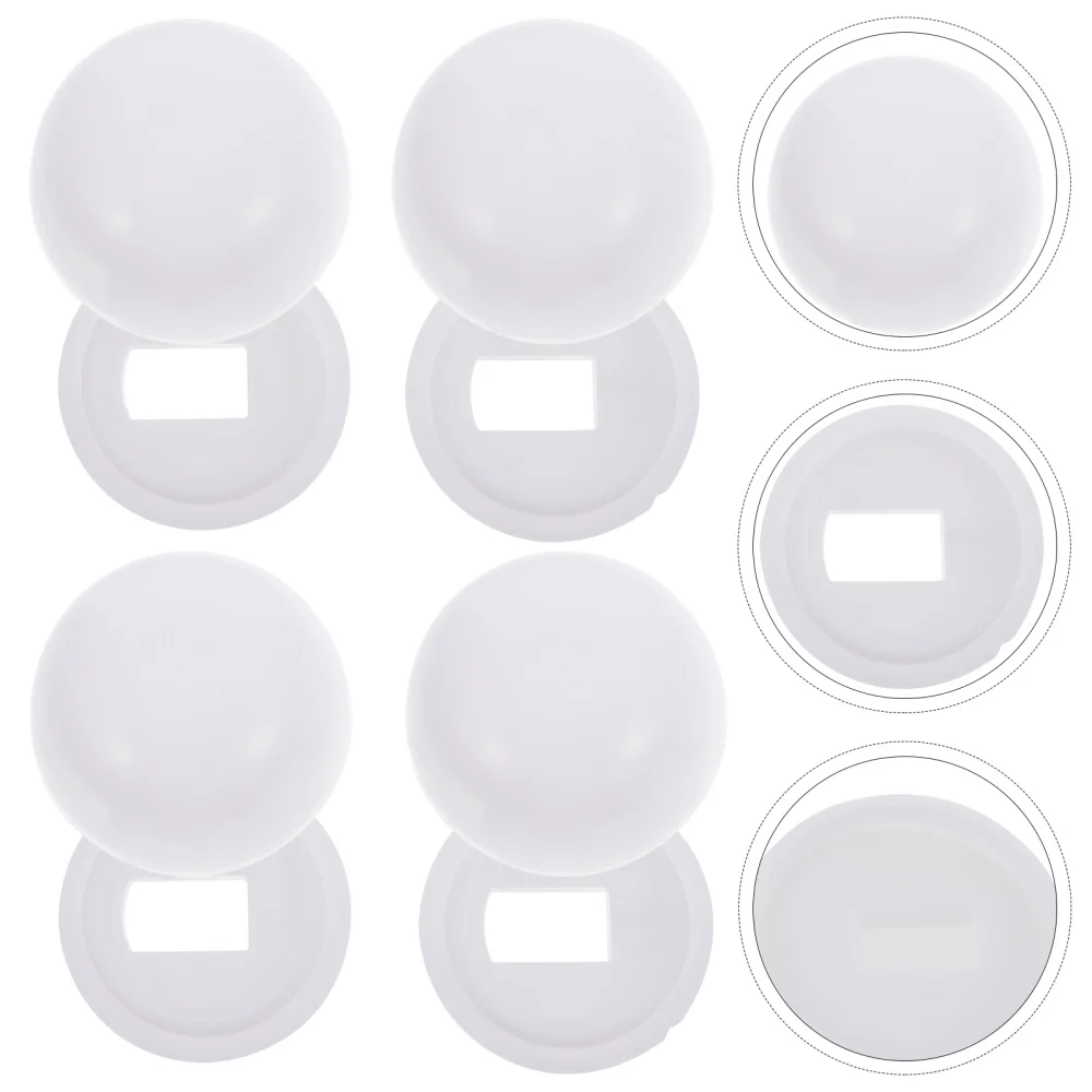 

4 Pair of Universal Toilet Bolt Cap Toilet Bowl Lid Installation Accessories