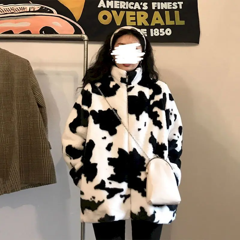 Женская бархатная куртка из искусственной овечьей шерсти осенне-зимняя