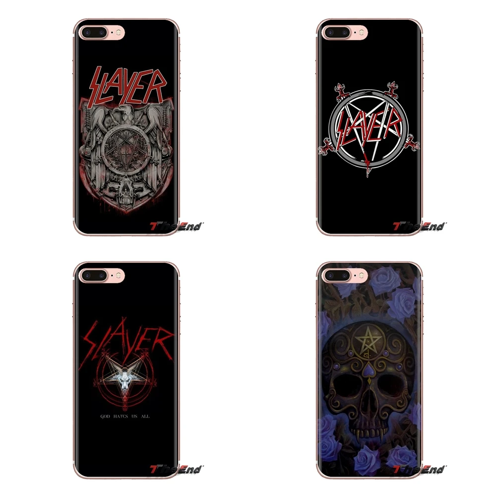 Группа Slayer пентаграмма логотип силиконовый чехол для мобильного телефона Чехлы