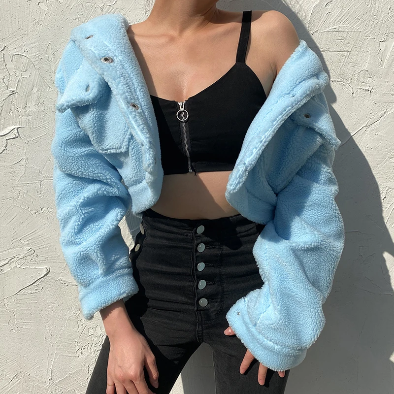 Новое поступление женские осеннее пальто на берберском флисе куртка Топ вечерние одежда теплые свободные