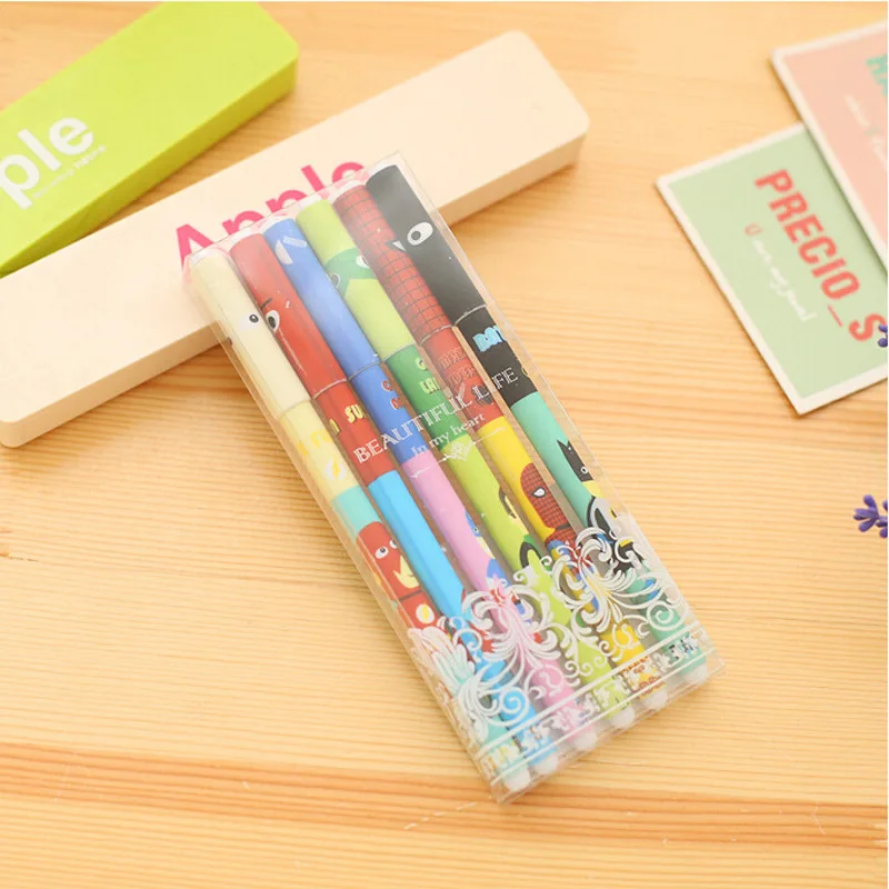 6 цветов/набор мультяшная Милая Галактическая звезда ручка канцелярские