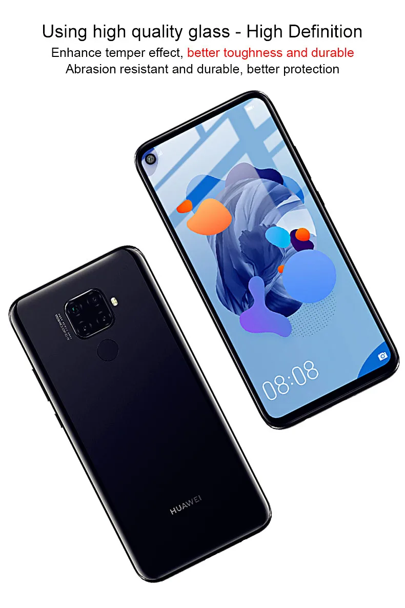 Imak 9H анти-всплеск защитное стекло на huawei nova 5T 5 5i Pro Полное покрытие закаленное защитное стекло для экрана для nova 5i 5 pro