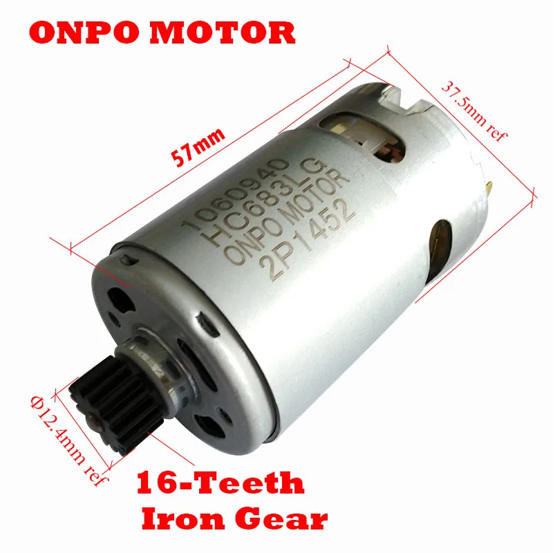 

ONPO,18V 16Teeth DC Motor,1060940,Can Be Used To Black & Decker ASL188 H1 20Vmax. Cordless Impact Electric Drill Screwdriver