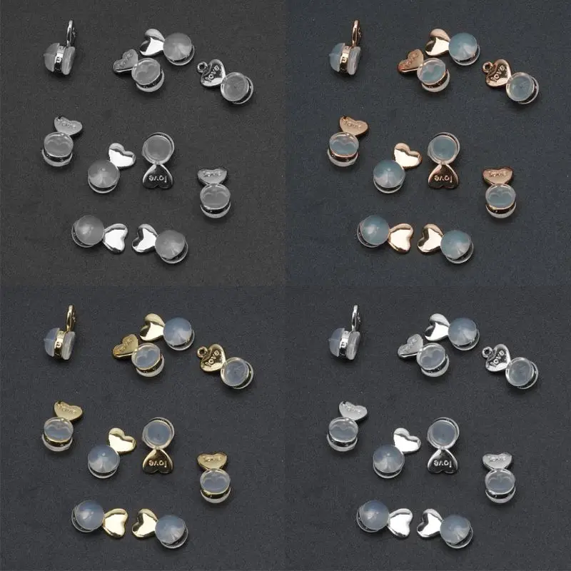 Гипоаллергенные подъемники для сережек 10/20 шт. подставки с сердечками и любовью