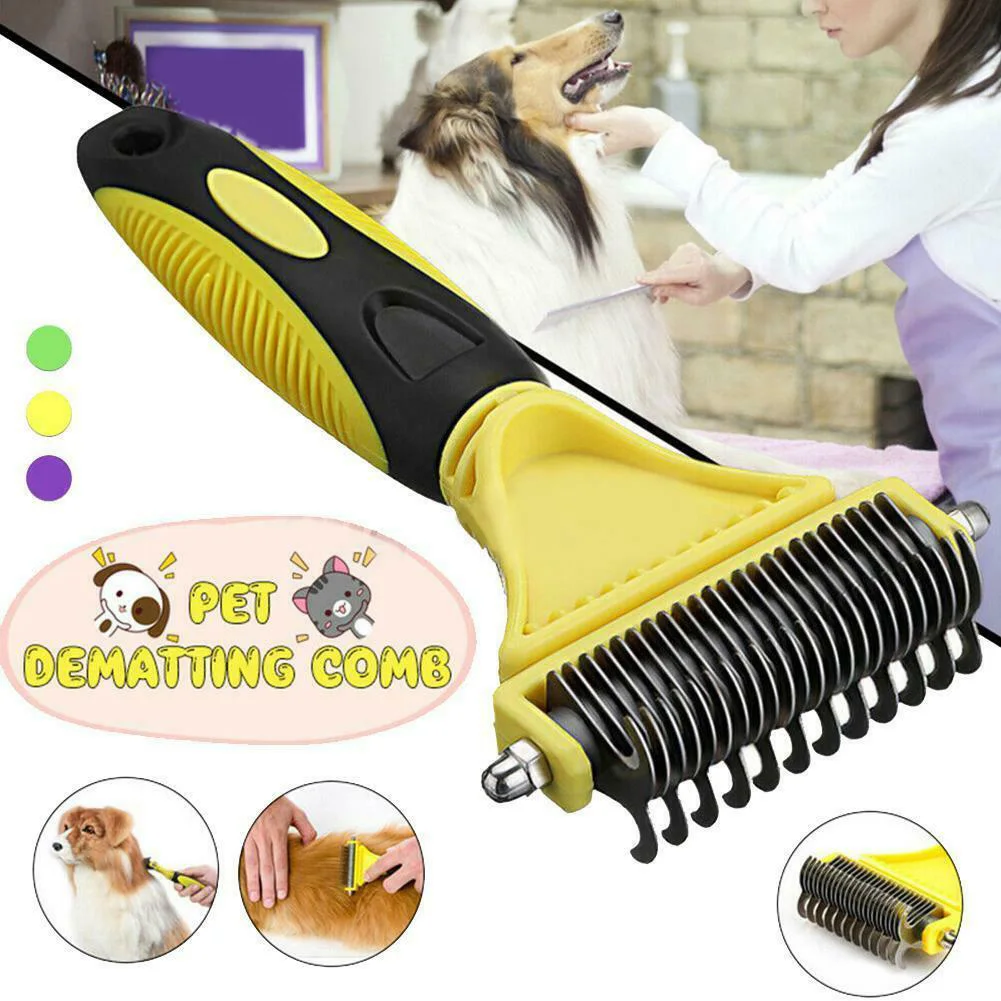 3 в 1 животное собака Кот Dematting жениха Deshedding инструмент для стильных волос
