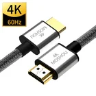 HDMI-совместимый 4K 2.0b 2,0 кабель MOSHOU 4K при 60 Гц HDR ARC видео штекер-штекер для Apple TV PS4 NS проектор усилитель