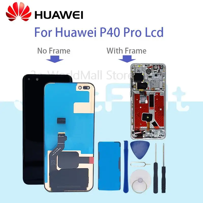 Original LCD Display Screen For Huawei P40PRO P40 Pro Touch Digitizer Assembly ELS-NX9 ELS-N04 ELS-AN00 ELS-TN00 | Мобильные