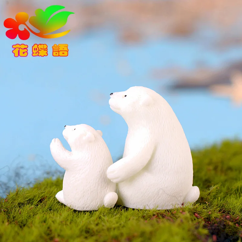 Миниатюрная Статуэтка белого медведя миниатюрная статуя из России бруин США для