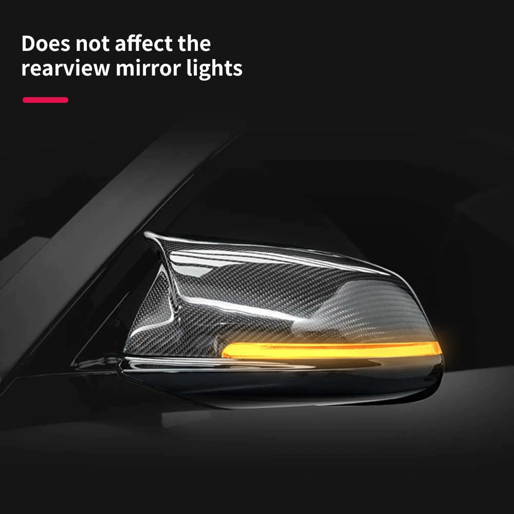 

M Sport Side Mirror Cover for BMW G20, Carbon Fiber Rearview Mirror Cover Replacement for BMW 3 Series 2020