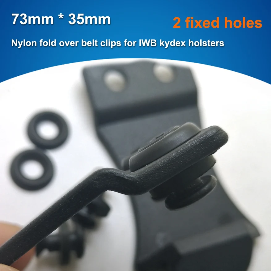 Нейлоновые складные зажимы для ремня 73 мм х 35 1 5 дюйма с винтом держателей IWB Kydex |